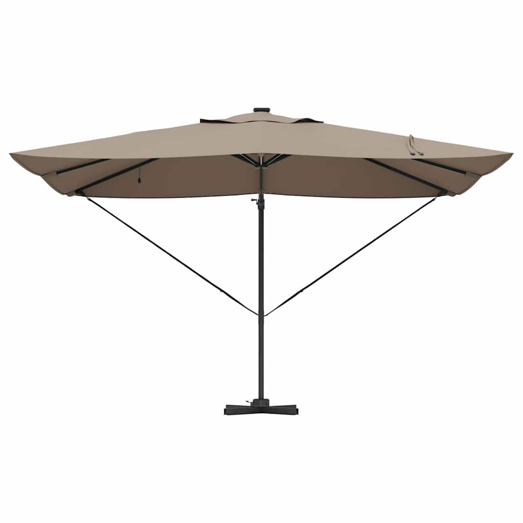Parasol Gråbrun 352 x 251 x 265 cm Polyester og Aluminium