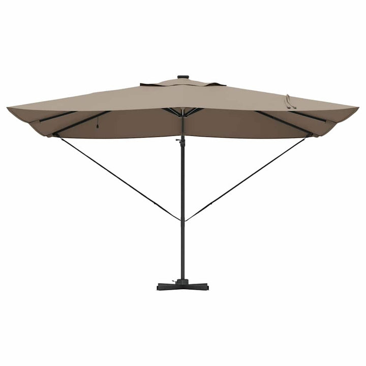 Parasol Gråbrun 352 x 251 x 265 cm Polyester og Aluminium