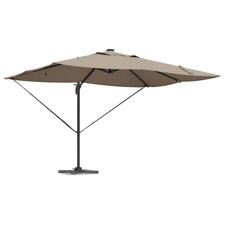 Parasol Gråbrun 352 x 251 x 265 cm Polyester og Aluminium