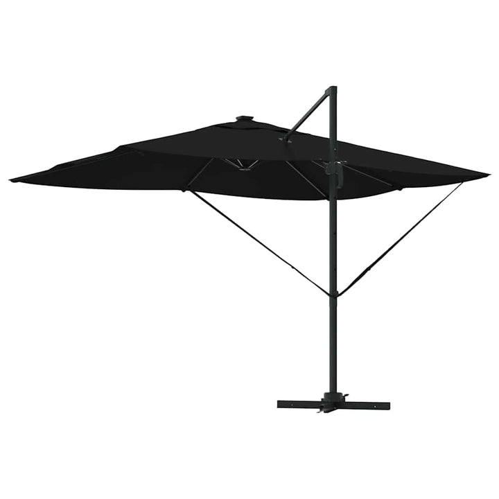 Parasol med lås Sort 352 x 251 x 265 cm Polyester og Aluminium