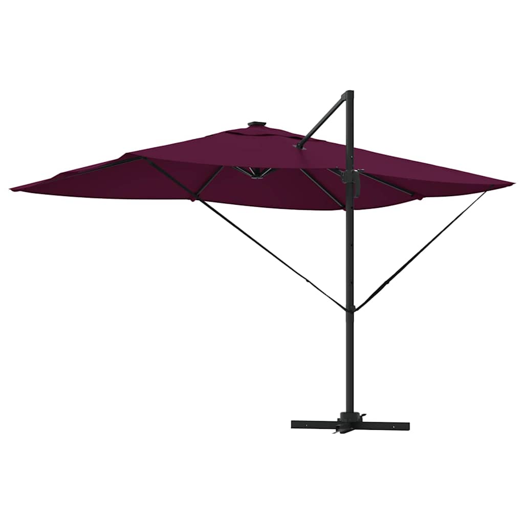 Parasol Bordeaux Rød 352 x 251 x 265 cm Polyester og Aluminium