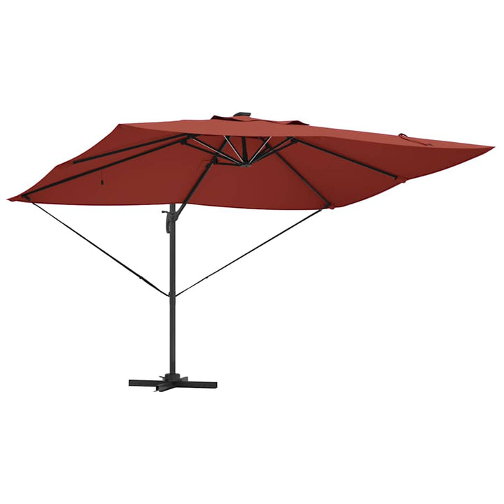 Parasol Terrakotta 352 x 251 x 265 cm Polyester og Aluminium