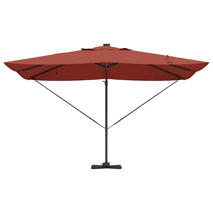 Parasol Terrakotta 352 x 251 x 265 cm Polyester og Aluminium