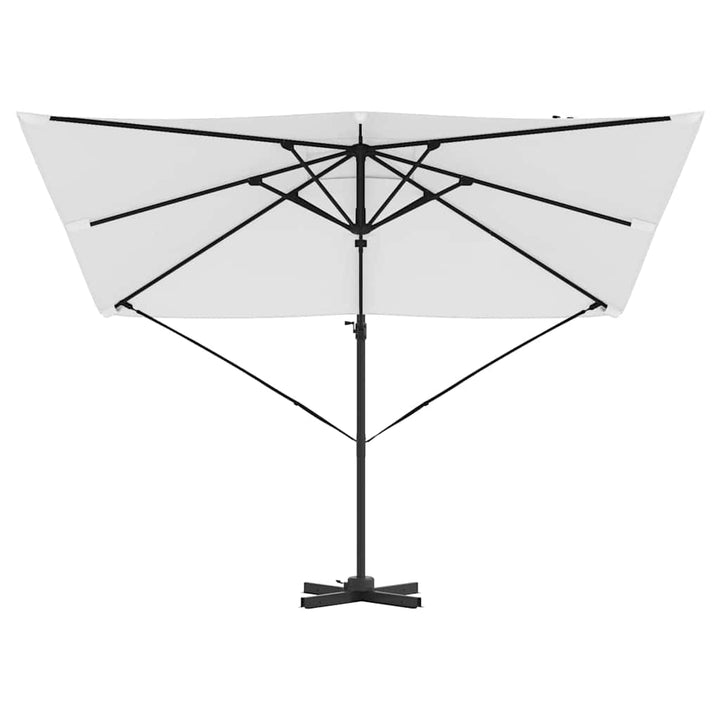 Roma Parasol Beige 286 x 284 x 265 cm Aluminium og Polyester