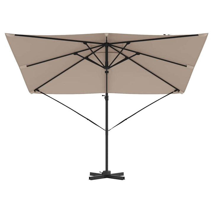 Roma Parasol Gråbrun 286 x 284 x 265 cm Aluminium og Polyester