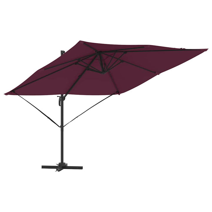 Roma Parasol Rød 286 x 284 x 265 cm Aluminium og Polyester
