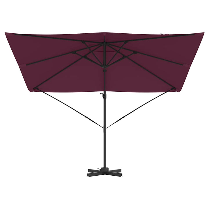 Roma Parasol Rød 286 x 284 x 265 cm Aluminium og Polyester