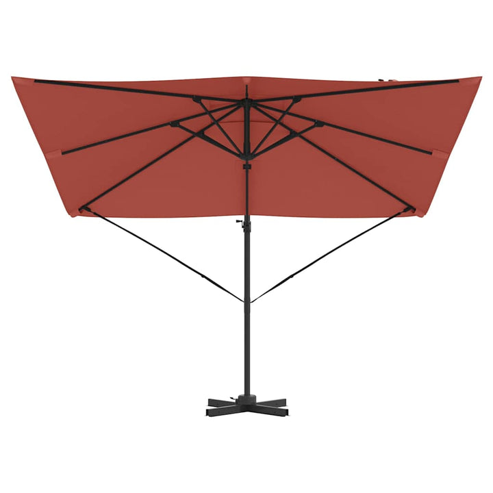 Roma Parasol Rød 286 x 284 x 265 cm Aluminium og Polyester