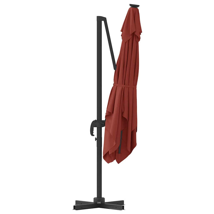 Roma Parasol Rød 286 x 284 x 265 cm Aluminium og Polyester
