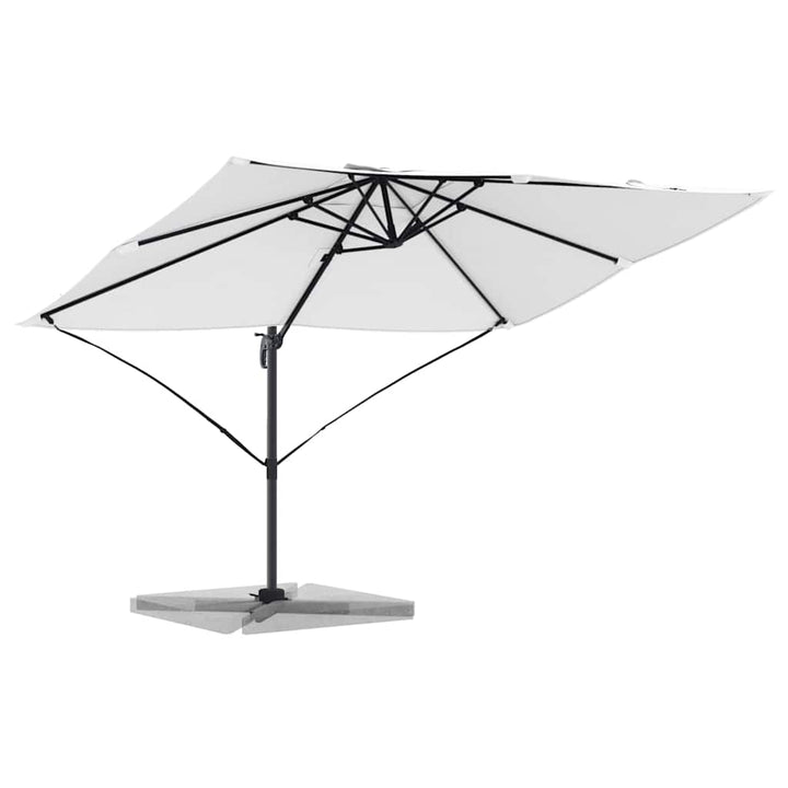 Parasol Sandfarvet 351 x 250 x 260 cm Polyester og Aluminium