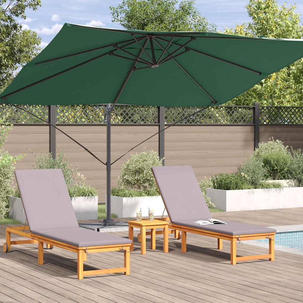 Parasol Grøn 351 x 250 x 260 cm Polyester og Aluminium