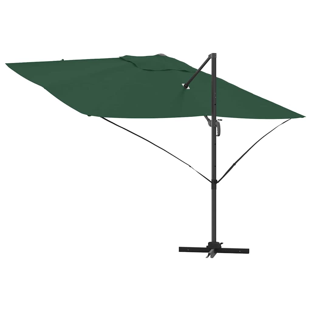 Parasol Grøn 351 x 250 x 260 cm Polyester og Aluminium