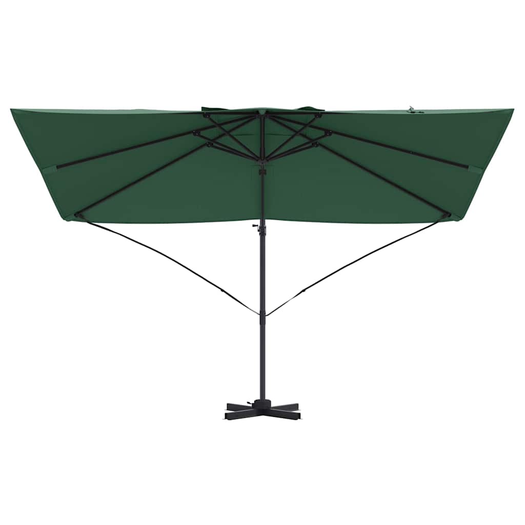 Parasol Grøn 351 x 250 x 260 cm Polyester og Aluminium