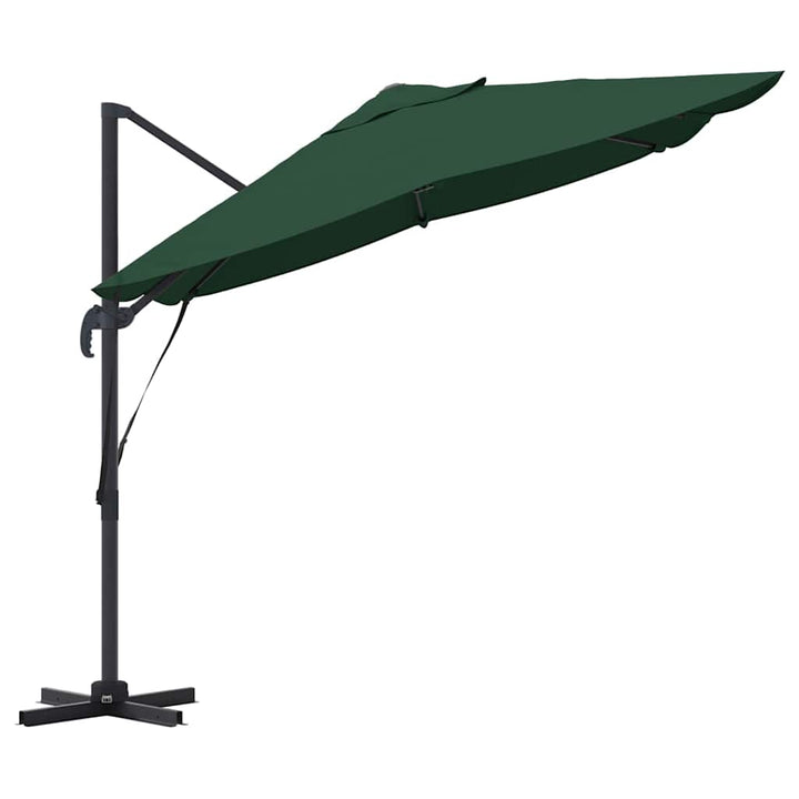 Parasol Grøn 351 x 250 x 260 cm Polyester og Aluminium