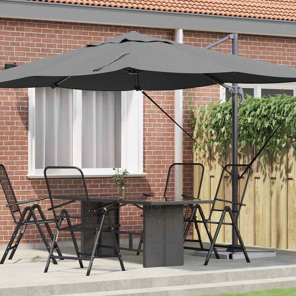 Parasol Antracit 351 x 250 x 260 cm Polyester og Aluminium