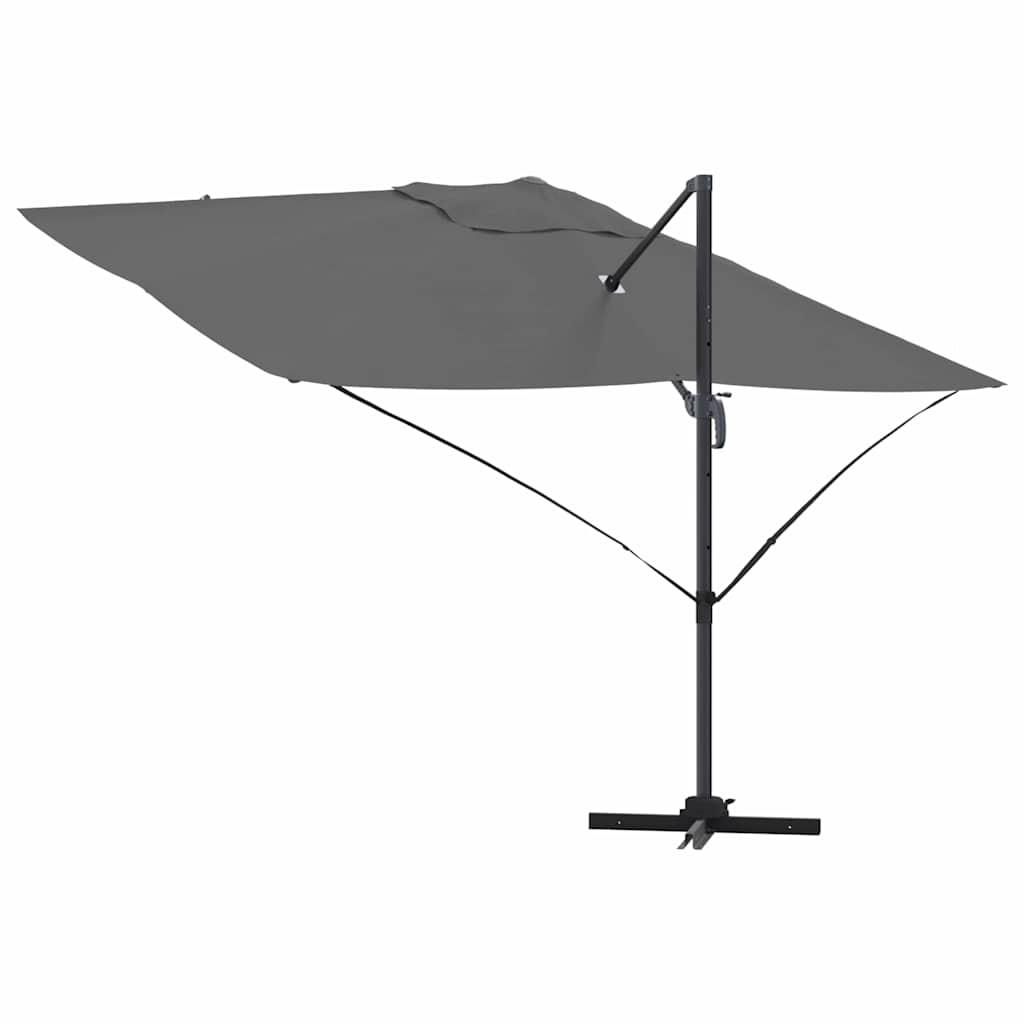 Parasol Antracit 351 x 250 x 260 cm Polyester og Aluminium