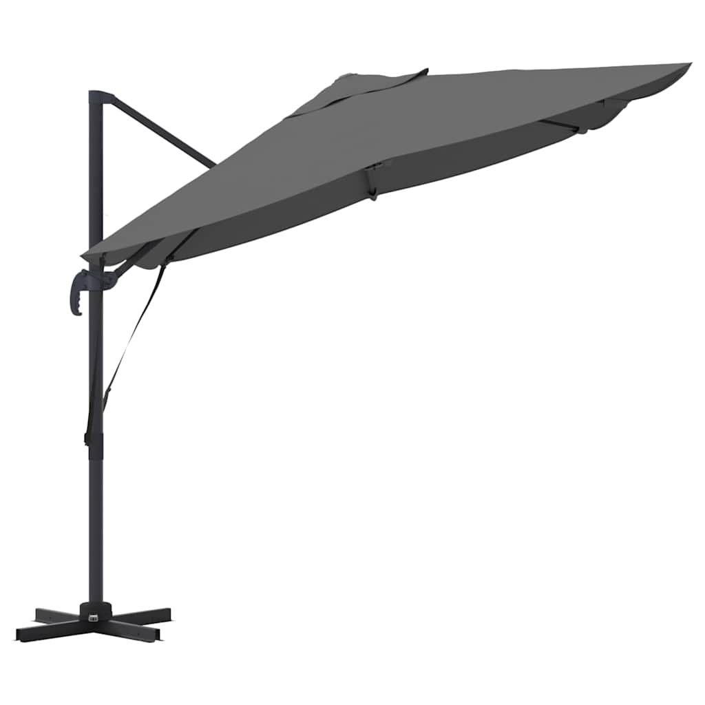 Parasol Antracit 351 x 250 x 260 cm Polyester og Aluminium