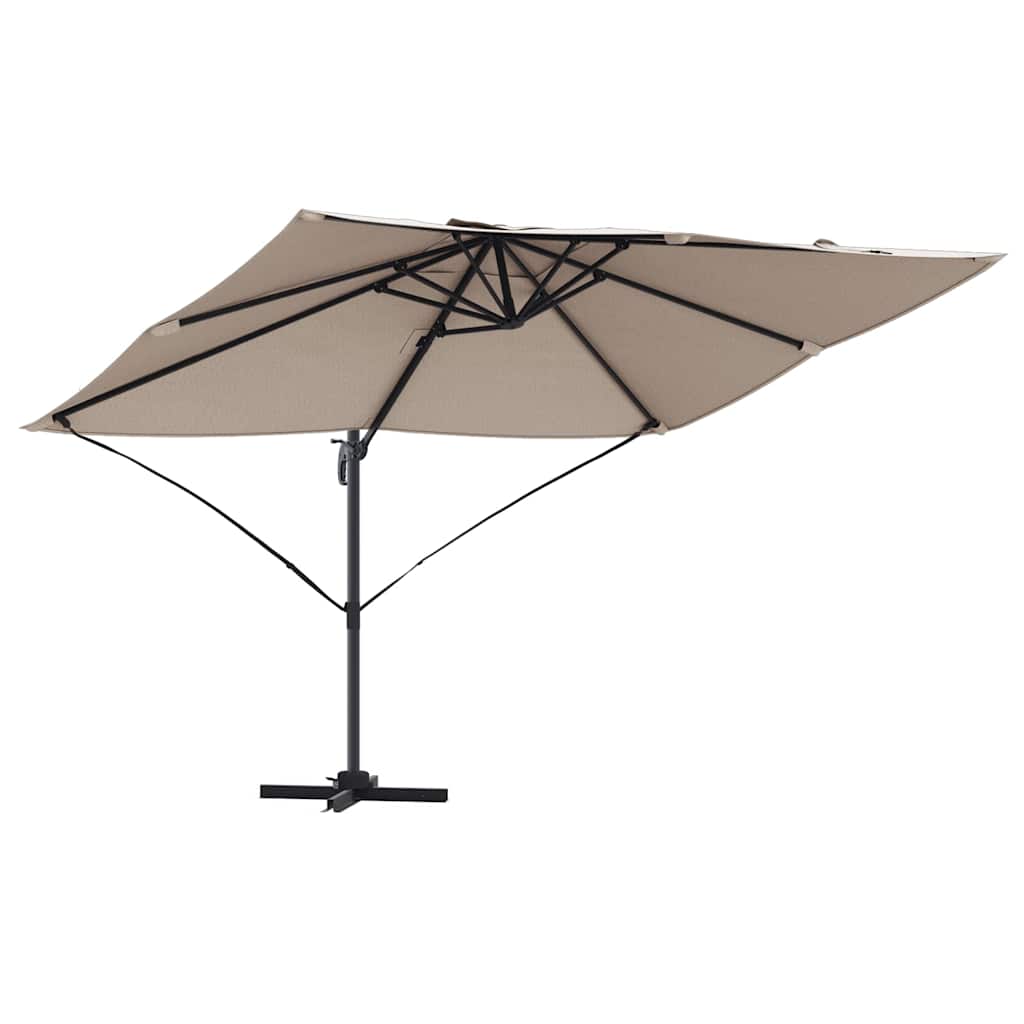 Parasol Gråbrun 351 x 250 x 260 cm Polyester og Aluminium