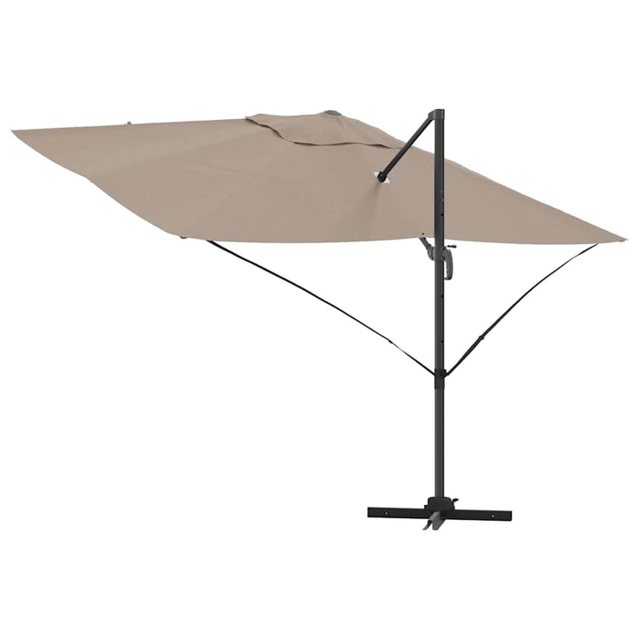 Parasol Gråbrun 351 x 250 x 260 cm Polyester og Aluminium