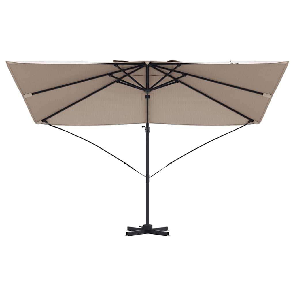 Parasol Gråbrun 351 x 250 x 260 cm Polyester og Aluminium