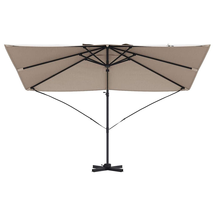 Parasol Gråbrun 351 x 250 x 260 cm Polyester og Aluminium