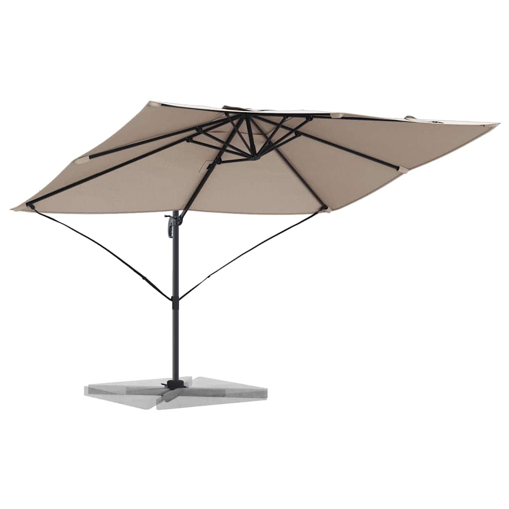 Parasol Gråbrun 351 x 250 x 260 cm Polyester og Aluminium