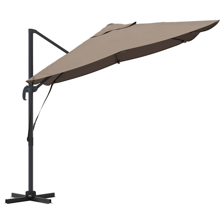Parasol Gråbrun 351 x 250 x 260 cm Polyester og Aluminium