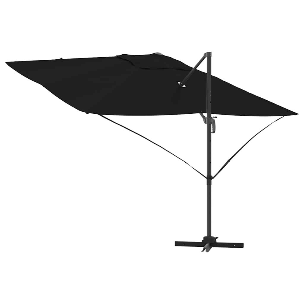 Parasol Sort 351 x 250 x 260 cm Polyester og Aluminium