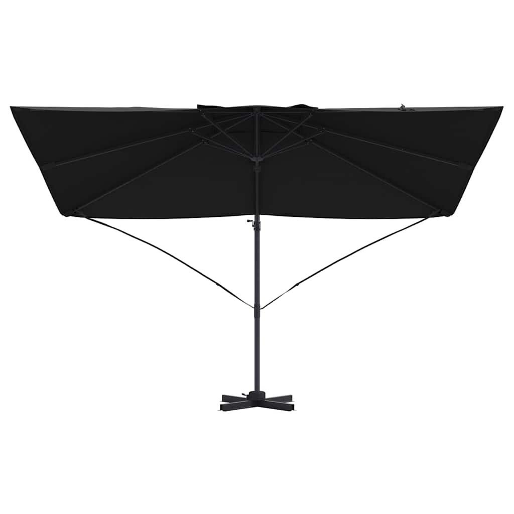 Parasol Sort 351 x 250 x 260 cm Polyester og Aluminium