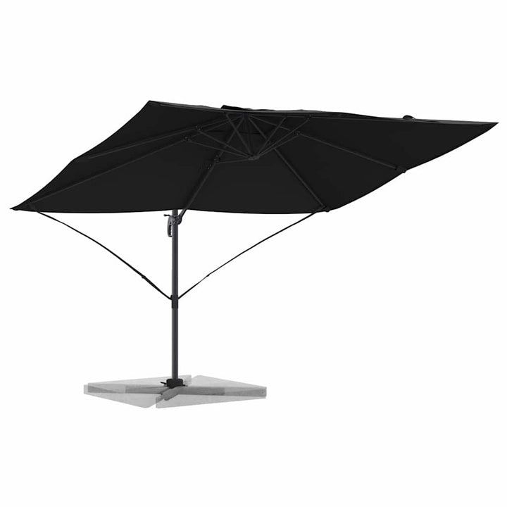 Parasol Sort 351 x 250 x 260 cm Polyester og Aluminium
