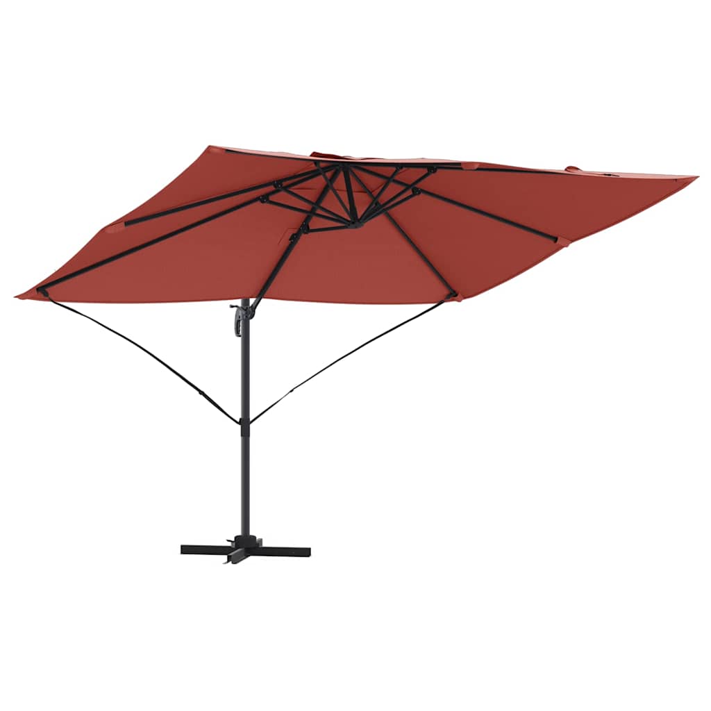 Parasol Terrakotta 351 x 250 x 260 cm Polyester og Aluminium