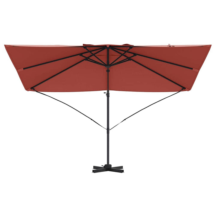 Parasol Terrakotta 351 x 250 x 260 cm Polyester og Aluminium