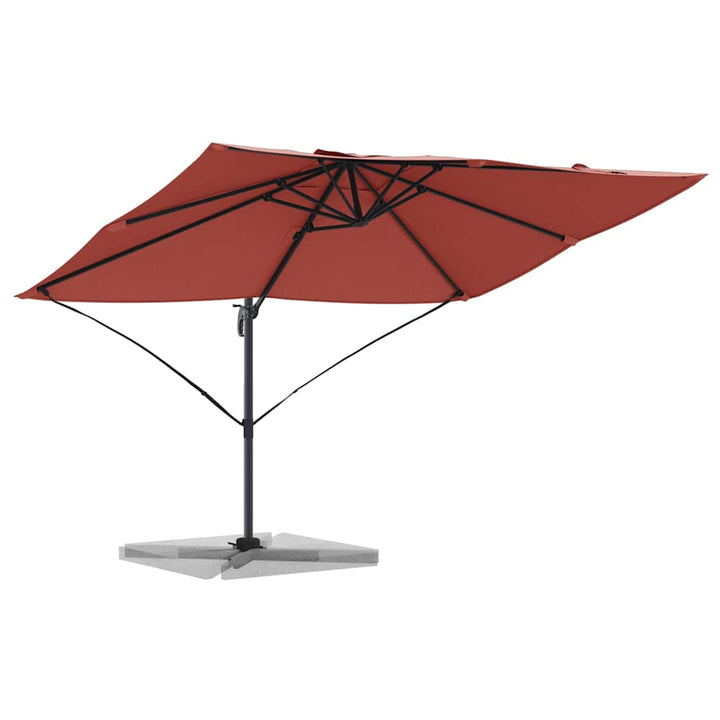 Parasol Terrakotta 351 x 250 x 260 cm Polyester og Aluminium