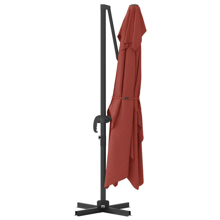 Parasol Terrakotta 351 x 250 x 260 cm Polyester og Aluminium