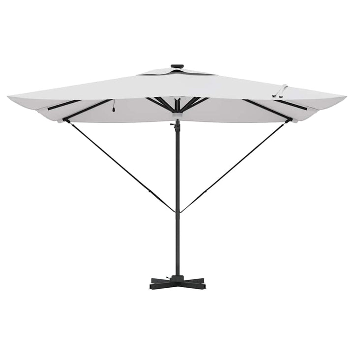 Roma Parasol Beige 286 x 284 x 270 cm Aluminium og Polyester