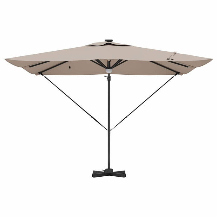 Roma Parasol Gråbrun 286 x 284 x 270 cm Aluminium og Polyester