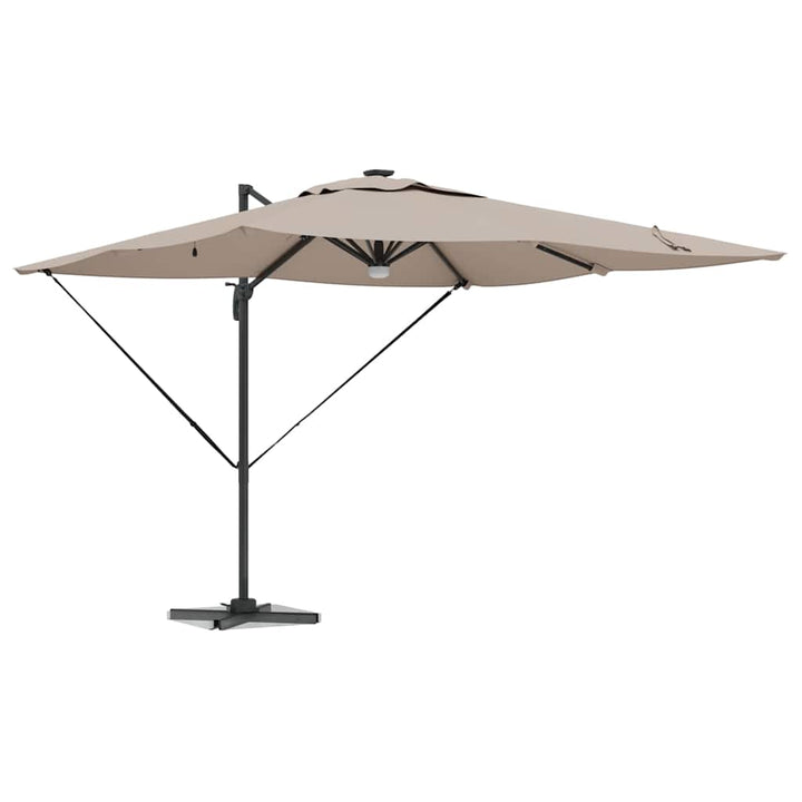 Roma Parasol Gråbrun 286 x 284 x 270 cm Aluminium og Polyester