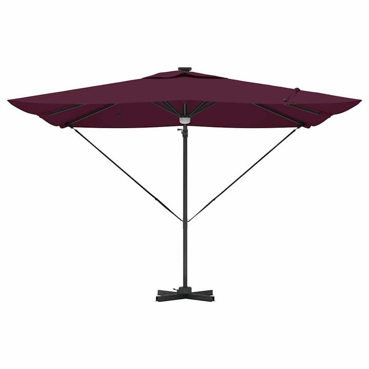Roma Parasol Rød 286 x 284 x 270 cm Aluminium og Polyester