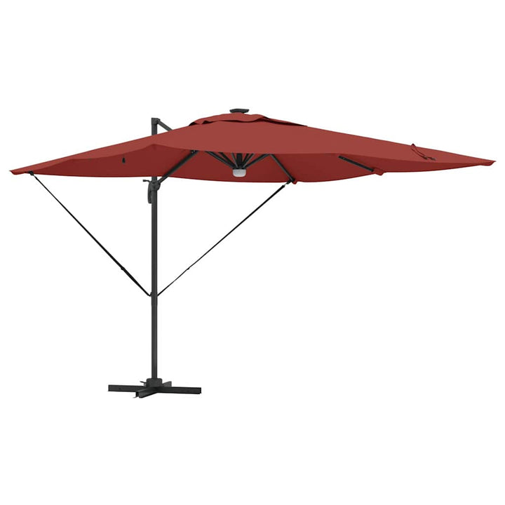 Roma Parasol Rød 286 x 284 x 270 cm Aluminium og Polyester