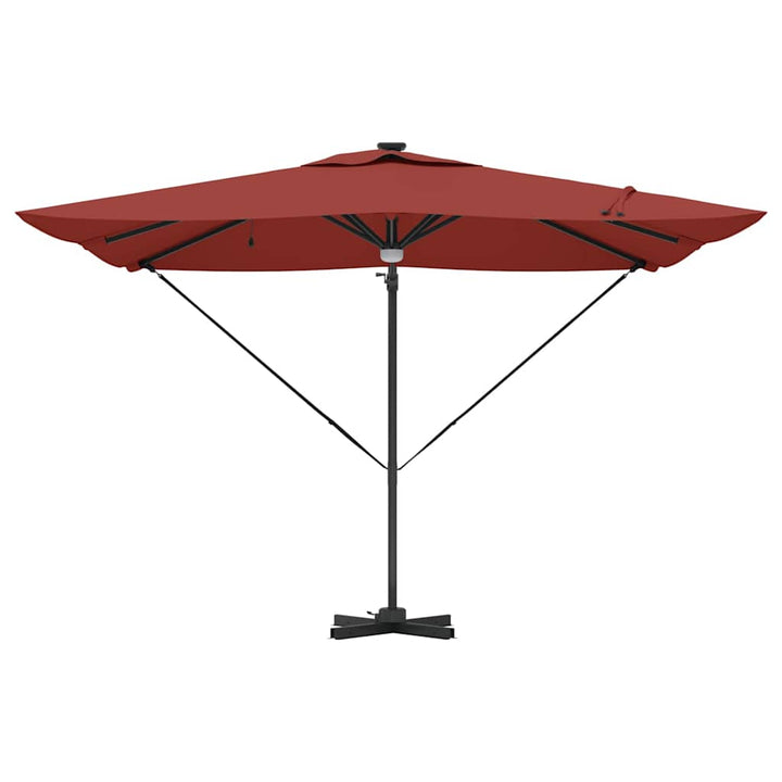 Roma Parasol Rød 286 x 284 x 270 cm Aluminium og Polyester