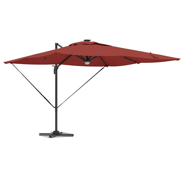 Roma Parasol Rød 286 x 284 x 270 cm Aluminium og Polyester