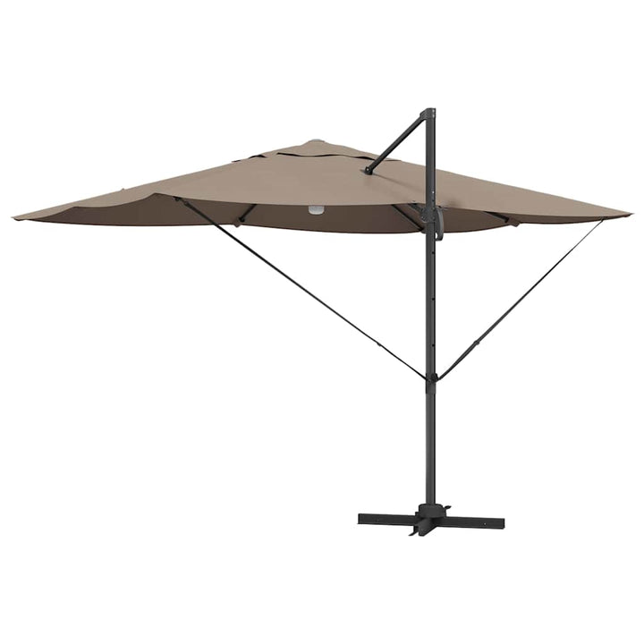 Parasol Gråbrun 351 x 250 x 253 cm Polyester og Aluminium
