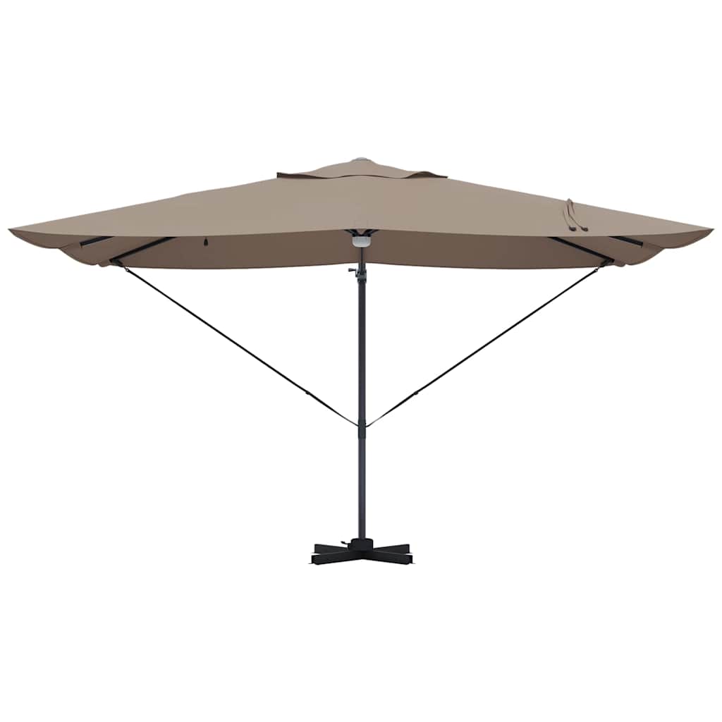 Parasol Gråbrun 351 x 250 x 253 cm Polyester og Aluminium