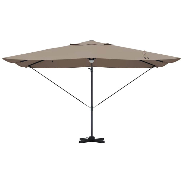 Parasol Gråbrun 351 x 250 x 253 cm Polyester og Aluminium