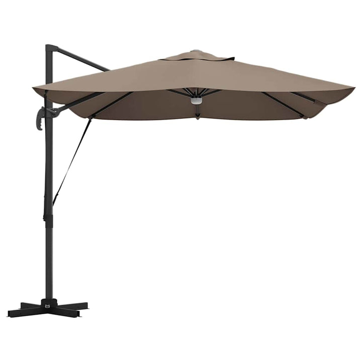 Parasol Gråbrun 351 x 250 x 253 cm Polyester og Aluminium