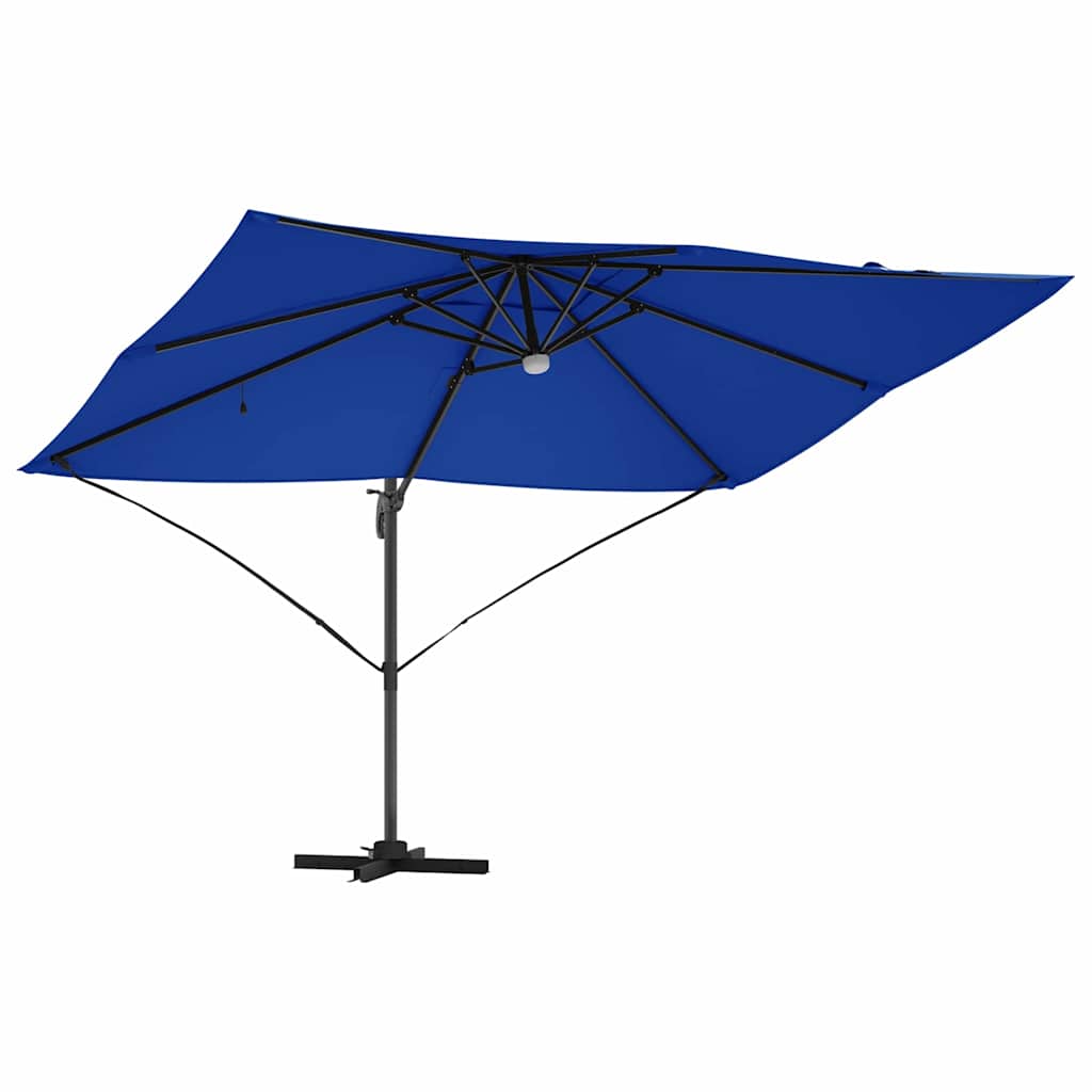Parasol Azurblå 351 x 250 x 253 cm Polyester og Aluminium