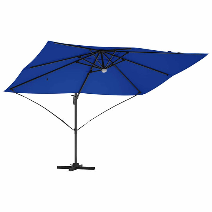 Parasol Azurblå 351 x 250 x 253 cm Polyester og Aluminium