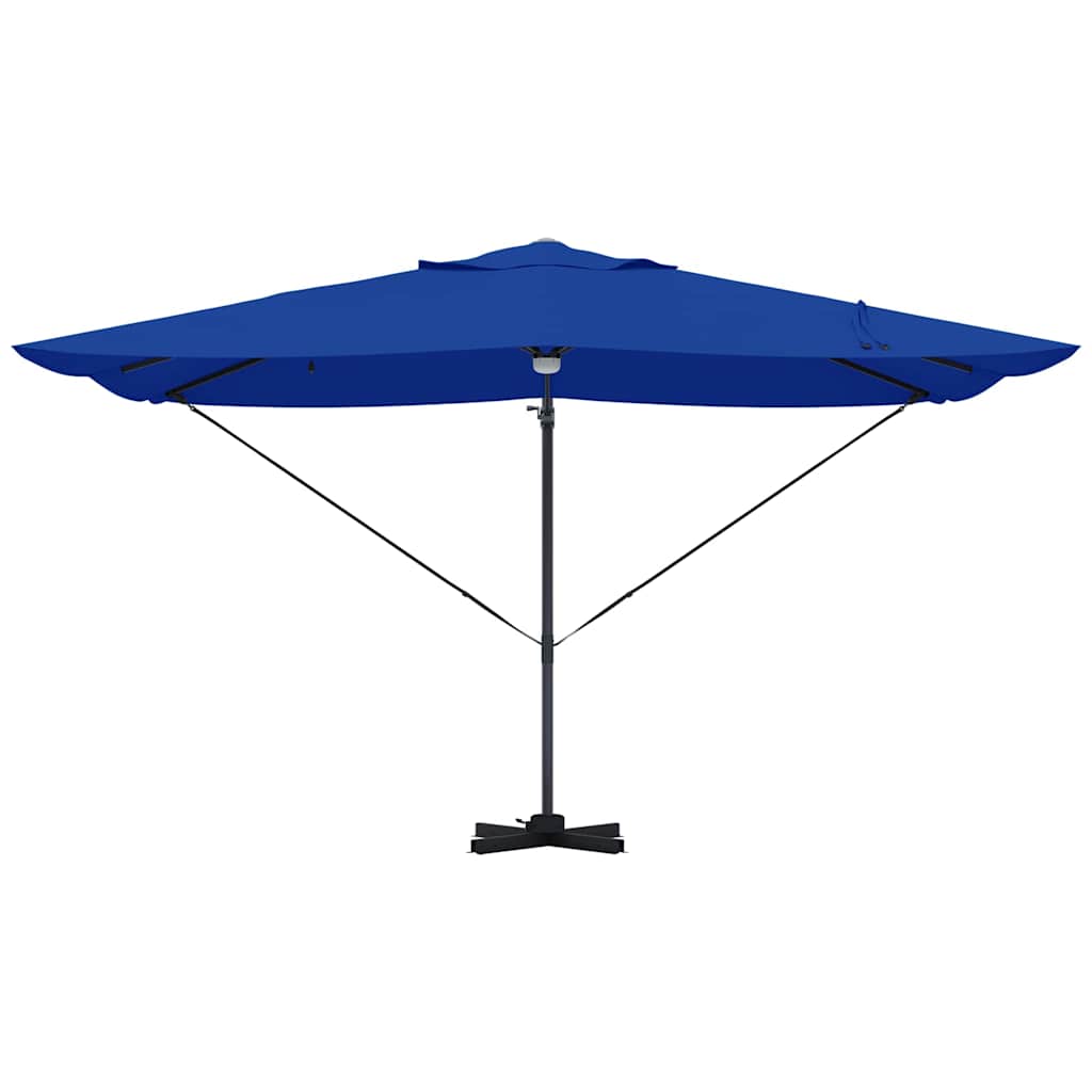 Parasol Azurblå 351 x 250 x 253 cm Polyester og Aluminium