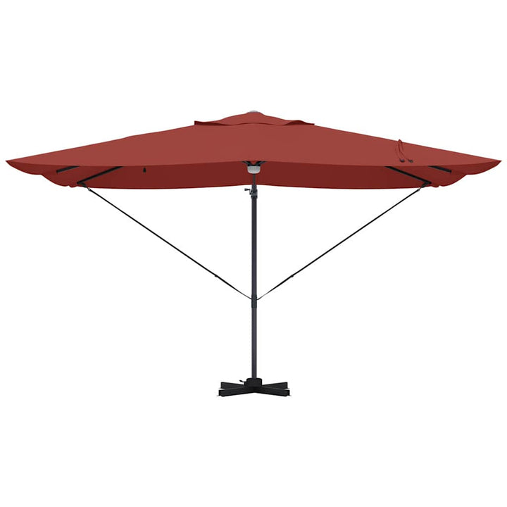Parasol Terrakotta 351 x 250 x 253 cm Polyester og Aluminium