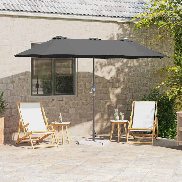 Havesol Antracit 370 x 197 x 239 cm Polyester og Aluminium